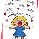 5 x Cute Valentines Day Card  Romantic Valentine Gift for Him or Her  Sweet Love Card for Boyfriend, Girlfriend, Husband, or Wife (SK-042)