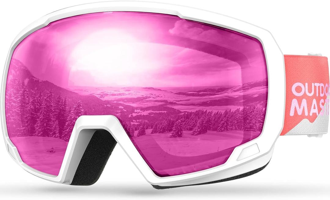 OutdoorMaster Kids Ski Goggles, Snowboard Goggles - Youth Snow Goggles (One Size, A02-gloaming)