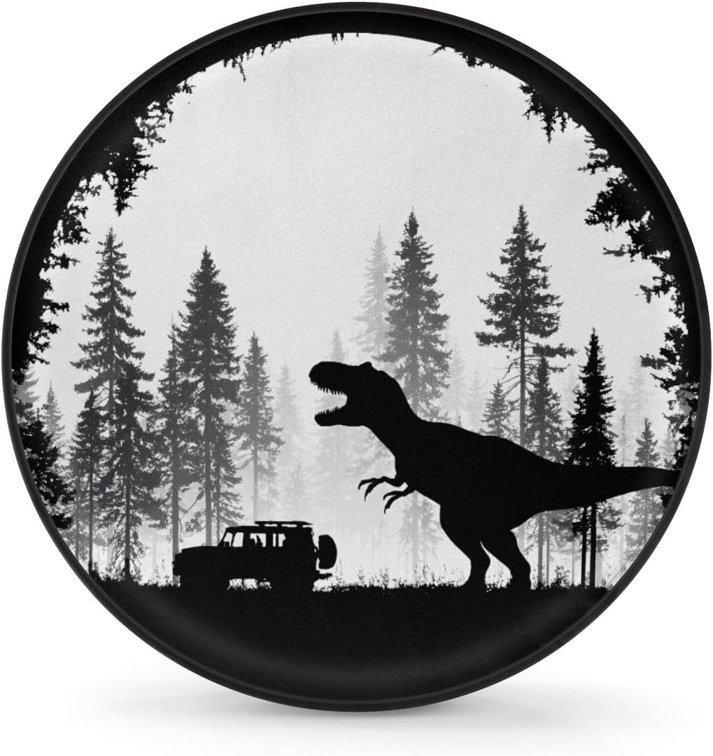 Spare Tire Cover for RV Trailer,Dinosaur Waterproof Sun Leather Wheel Cover,Camper Spare Tire Covers Fit for Jeep Travel Trailer SUV Truck Accessories (16 in for Diameter 29 - 31),F-5