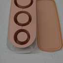 Ice Cube Tray for Tumbler Cup 30Oz-40Oz, 3 Pcs Silicone Cylinder Ice Mold with Lid and Bin for Freezer, Easy Fill and Release Ice Maker for Whiskey, Cocktail BPA-Free (Pink, 40Oz)
