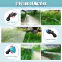 Battery Powered Garden Sprayer, 1 Gallon Electric Sprayer in Lawn with USB Rechargeable Handle, Retractable Wand, 3 Mist Nozzles, Yard Water Pump Sprayers with Adjustable Shoulder Strap for Gardening