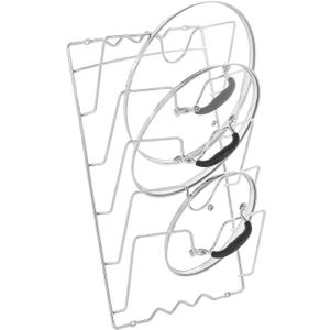 W Home Wall/Door Mounted Pot Lids Rack