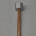 New Star Foodservice 36398 Wood Handle Aluminum Meat Tenderizer/Mallet/Hammer, 13-Inch Overall