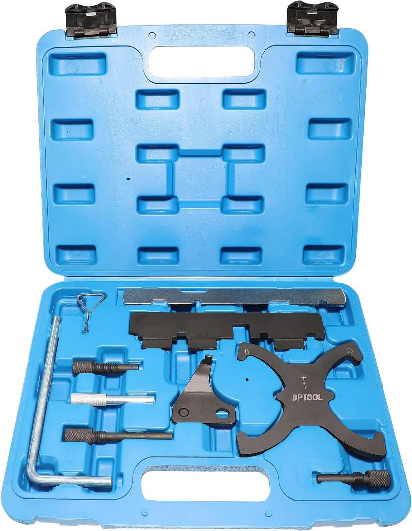 Camshaft Timing Locking Tool Kit Compatible with Ford fusion Escape Focus Fiesta Mazada 1.25 1.4 1.6 1.7 1.8 2.0 2.3L 2.5L Ecoboost 1.5L 1.6L, 2.0 TDCi 303-1097 303-748 303-1550 303-1552 303-376