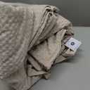 Bedsure Cotton Duvet Cover Set - 100% Cotton Waffle Weave Coconut White Duvet Cover Oversized King Size, GentleSoft and Breathable Bedding Set for All Season, 3 Pieces, 120"x98"