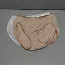 Vanity Fair Women's Illumination Hi Cut Panties, Silky Stretch & Satin Trim (6, 3 Pack - White/Quartz/Beige)