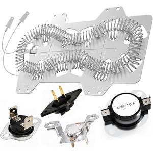 UpgradedDC47-00019A Dryer Heating Element for Samsung DVE50R5200W/A3 DV45H7000EW/A2 DV40J3000EW/A2 DVE50M7450W/A3 DV42H5000EW/A3 DV42H5200EW/A3 DVE50R5400V/A3 DV48H7400EW/A2 DV42H5200EP/A3