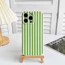 Lovmooful Compatible for iPhone 14 Pro Max Case Cute Color Striped with Aesthetics Design for Girls Women Soft TPU Shockproof More Protective Girly for iPhone 14 Pro Max Case-Dark Green