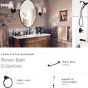 Moen Ronan Bronzed Gold Single-Handle Modern Shower Faucet with Square Handheld Rain Shower Spray Head Featuring Magnetix, Valve Included, 82023BZG