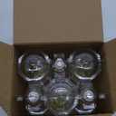 TJOY Edison Light Bulbs 60W Equivalent, Dimmable Vintage LED Light Bulbs, E26 Medium Base, 5000K Daylight, ST58, 8W, 800LM, Ultra-Bright, 80+CRI, Antique Decorative LED Filament, Clear Glass, 6 Pack