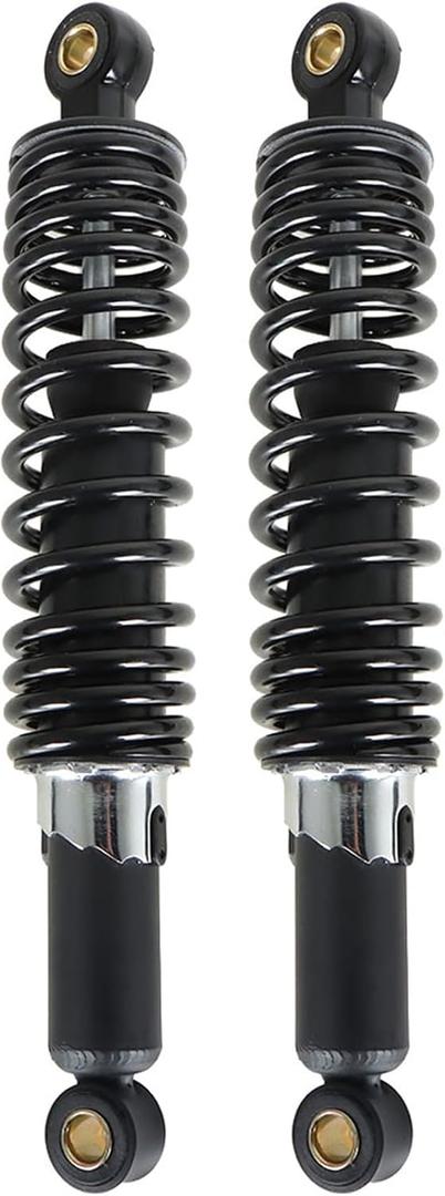 320mm 12.5 Pair Motorcycle Rear Shock Absorbers Replacement for Suzuki Yamaha Honda XL 883 1200 (Black)
