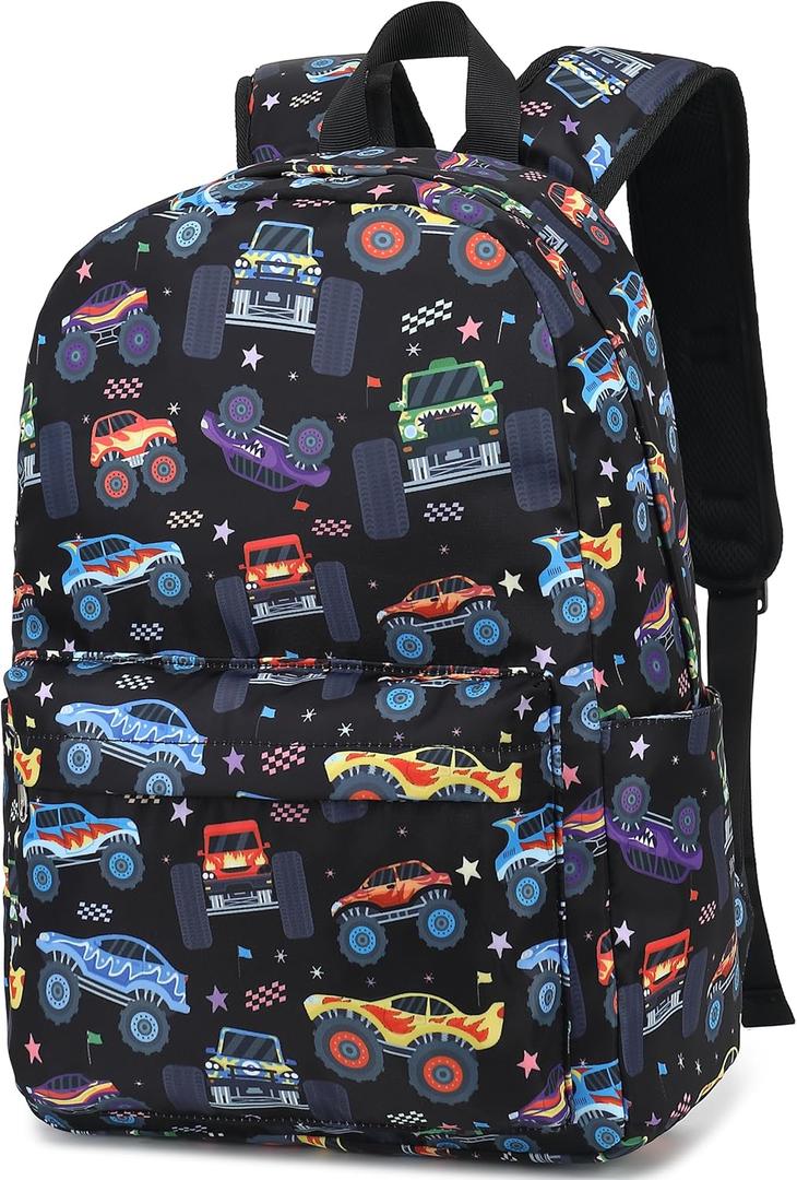 CAMTOP Preschool Backpack for Kids Boys Girls Toddler Backpack Kindergarten School Bookbags for Age 3-8 (Monster Truck)