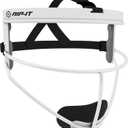 RIP-IT Original Defense Softball Face Mask, Lightweight, Protective Fielder's Softball Face Shield with Ponytail Strap & Soft Foam Padding