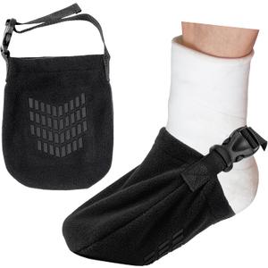 Special Essentials 2 Pack of Adjustable Leg Cast Sock Cover - Non-Slip Foot and Toe Cover Socks for Women and Men