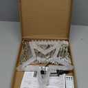 Christmas Decoration Lights, Outdoor Christmas String Lights 320 LED 11.5 Ft Waterfall Tree Light with Big Star Topper 8 Light Modes for Xmas New Year Holiday Garden Yard Indoor Outdoor Decor