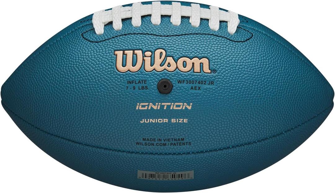 WILSON NFL Ignition Football (Junior Size, Blue)