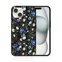 MSEAANBK Designed for iPhone 15 Watercolor Flowers Acrylic Drawing Pattern Phone Case for iPhone 15 6.1" Soft TPU Full Body Shockproof Protection Cover for Men Women Boys Girls