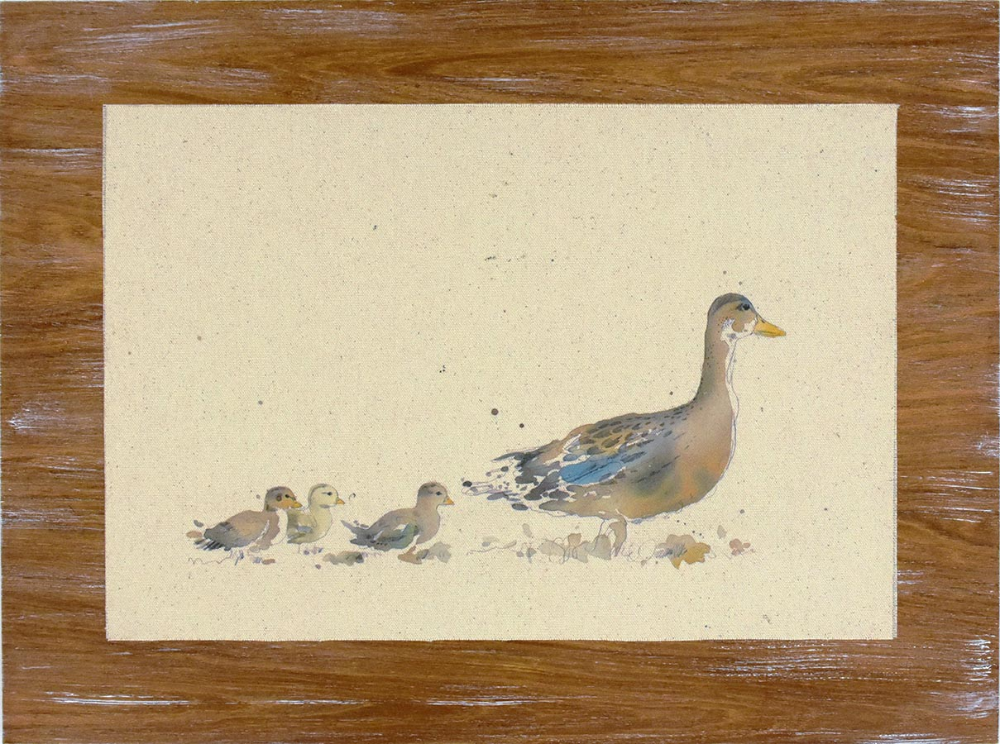 Duck Family Wall Art 19"×14"