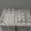 SINLUCESCE 100 Packs Egg Cartons Cheap Bulk，Plastic for 12 Eggs, Clear Egg Cartons 3 * 4 Grids，Perfect for Refrigerator Chicken Farm Markets Commercial Business Market Display
