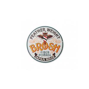 BROSH Feather Weight Fiber Pomade with Flexible Hold & Matte Texture, Weightless WaterBased Hair Styling Clay for Men, 4 Oz