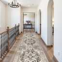 3x10 Washable Hallway Runner Rug: Soft Kitchen Rugs Non Slip Floor Runner with Rubber Backing for Living Room Bedroom Entryway Indoor Farmhouse Carpet Runners (Beige/Brown/Grey, 3x10)