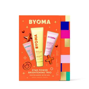 BYOMA Star Power Brightening Trio Travel Skincare Set (5ml, 60ml, 15ml)