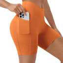Women's Workout Shorts Crossover Scrunch Butt Lifting High Waisted Gym Shorts Running Yoga Booty Shorts with Pockets XL