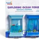 hand2mind Exploring Ocean Forces Sensory Bottles, Quiet Fidget Toys for Kids 3-5, Toddler Learning Toys, Calming Corner Classroom, Calm Down Corner Supplies, Preschool Science Center Materials