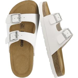 Lane Kids Sandals, Comfortable Cork Footbed Slide with Adjustable Straps and Supportive Design for Boys and Girls Sandals, Size US 5