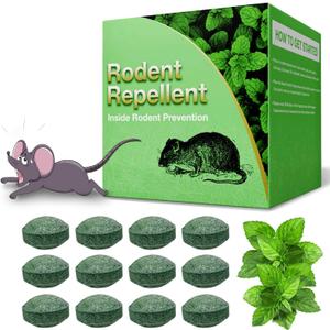 24Pcs Rodent Mice Repellent, Peppermint Oil to Repel Mice and Rats, Family & Pet Safe