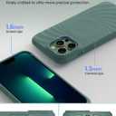 ORNARTO Vortuxe for iPhone 13 Pro Max Case 6.7" | 2X MIL-STD Drop Protection | Compatible with MagSafe | Sleek Aesthetic Liquid Silicone Phone Cover - Pine Green