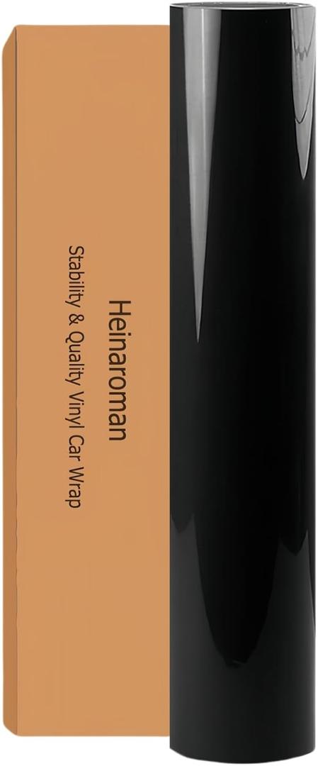 Car Wrap for Body Protection Scratch Resistance Air Release Technology 1 X 5FT Gloss Black Automotive Vinyl Wrap