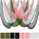 8 Pack Halloween Creepy Cloth Halloween Decorations Clearance- 30x72 Inch Spooky Fabric Cloth, Creepy and Spooky Halloween Decorations for Party Outdoor Or Indoor (2 Black, 2 Red, 2 White, 2 Green)