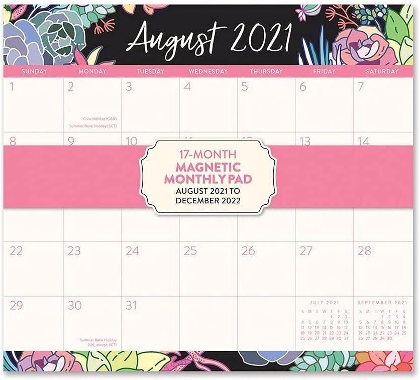 Orange Circle Studio Corporation, Succulent 2022 Magnetic Wall Calendar