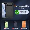 Case Compatible with iPhone 17 Air Case Heavy Duty Shockproof 3-Layer Full-Body Protection Rugged Cover [Compatible with Magsafe] (Black)