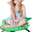 Pterying Spinning Chair for Autistic Kids, Autism Sensory Spinning Chair, Sensory Chair for ADHD Children, Sit and Spin Training Body Coordination, Upgraded Dark Green Flying Fish Shape