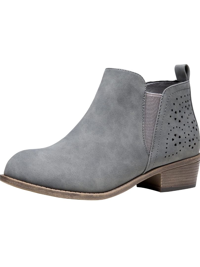 Jeossy Women's 9615 Chelsea Ankle Boots Cutout Perforated Short Booties Slip on
size 8,5