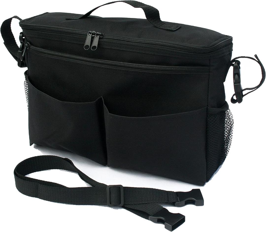 J.L. Childress Cool 'N Cargo Stroller and Wagon Cooler and Organizer - Universal Fit - Insulated - Attaches to Strollers, Wagons, Walkers and Wheelchairs - Large Capacity - Black (One Size (Pack of 1)) J.L. Childress Cool 'N Cargo Stroller and Wagon Cooler and Organizer - Universal Fit - Insulated - Attaches to Strollers, Wagons, Walkers and Wheelchairs - Large Capacity - Black (One Size (Pack of 1))