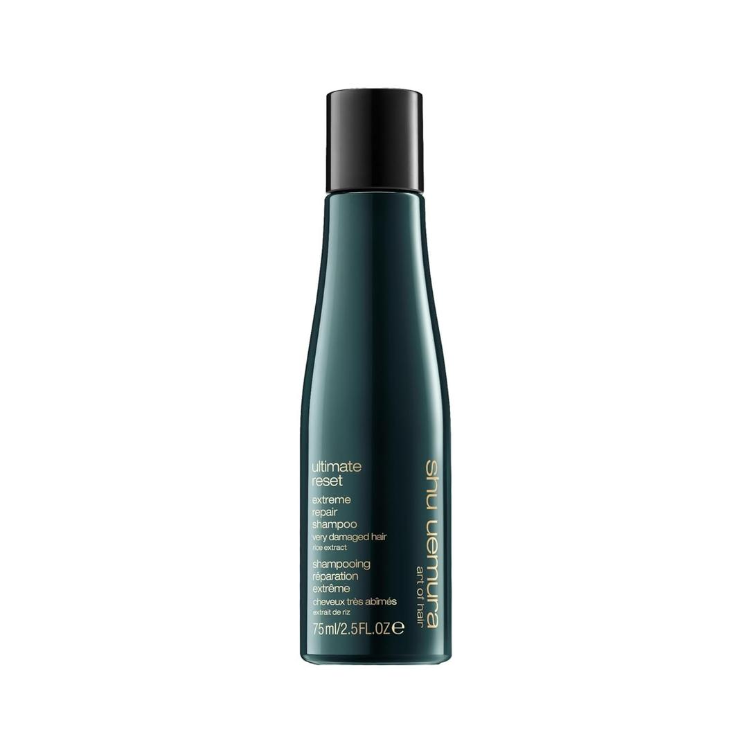 Shu Uemura Art Of Hair Ultimate Reset Extreme Hair Repair Shampoo - Strengthens to Reduce Breakage and Split Ends, Deeply Conditions and Nourishes Damaged Hair, With Japanese Rice Extract (2.5 Fl Oz (Pack of 1))