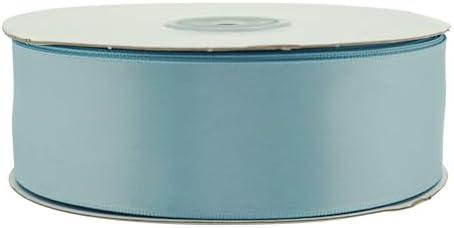 Lassos Boutique 1.5" x 50 Yard Single Faced Inch Satin Ribbon Art Sewing Party Favor Gift Christmas Birthday Ribbon (Blue), Pack 3