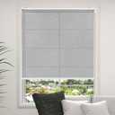 RED GRAPES Light Filtering Roller Shades for Indoor Windows Jacquard Fabric UV Protection Pull Down Roll Up Shade for Home Bedroom Living Room Easy to Install(36" W x 72" H, Grey)