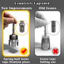 3Pcs PVC Pipe Threader Tool Kit, 1/2 3/4 1 NPT Pipe Threading Tool with Drill Bit, Integrated Internal & External Pipe Threader for Water Pipe Installation,Tools with Firmly Assembled Drill Bit.