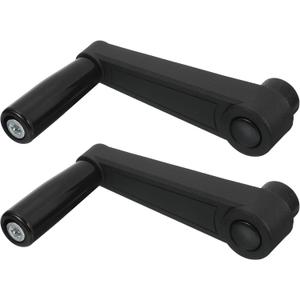 uxcell 2Pcs 12x126mm (Dia x L) Revolving Handwheel Machine Handle