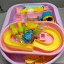 Toddler Water Table for Kids - Sand and Water Table with 28PCS Toy Accessories & Rain Shower Sprinkler, Outdoor Sensory Water Play Table, STEM Toy Summer Gift for Boys Girls Ages 3-8