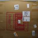 Close Up Colorful Stone Stripes  Modern Wood Clock, Oversized Large Decorative Wooden Wall Clock for Living Room, Bedroom, Office & Dining Room Dcor (29x29, Red)