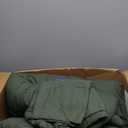 Bedsure Super King Plus Size Comforter Set, Dark Green Soft Prewashed Bedding for All Seasons, 3 Pieces GentleSoft Bed Set, 1 Lightweight Comforter (128"x120") and 2 Pillowcases (20"x36")