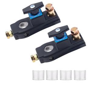 2pcs Battery Disconnect Switch, Kill Switches Master with 4 Spacers for Car Truck RV Vehicles and Boat, 12V/24V Shut Off Switch Electrical for Battery Isolation, Cut Off, and Theft Prevention