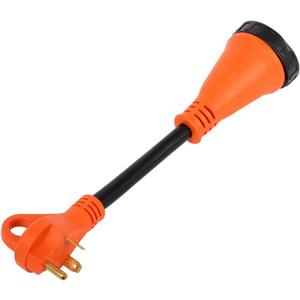 30 Amp to 50 Amp RV Adapter, NEMA TT-30P to SS2-50R Female RV Power Adapter with Grip Handle, Durable and Safe ETL Listed 30 to 50 amp rv adapter for camper, Heavy Duty 13inch 30 Amp RV Extension Cord