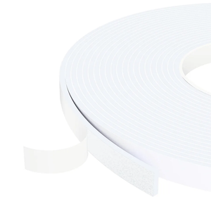 Window Sealing Tape,Weather Stripping Door Seal,Foam Insulation Tape,Single-Sided Self-Adhesive Foam Strips White 38x32x11.5