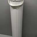 Freestanding Wooden Towel Rack, Standing Towel Rack, White (50x50x121cm)